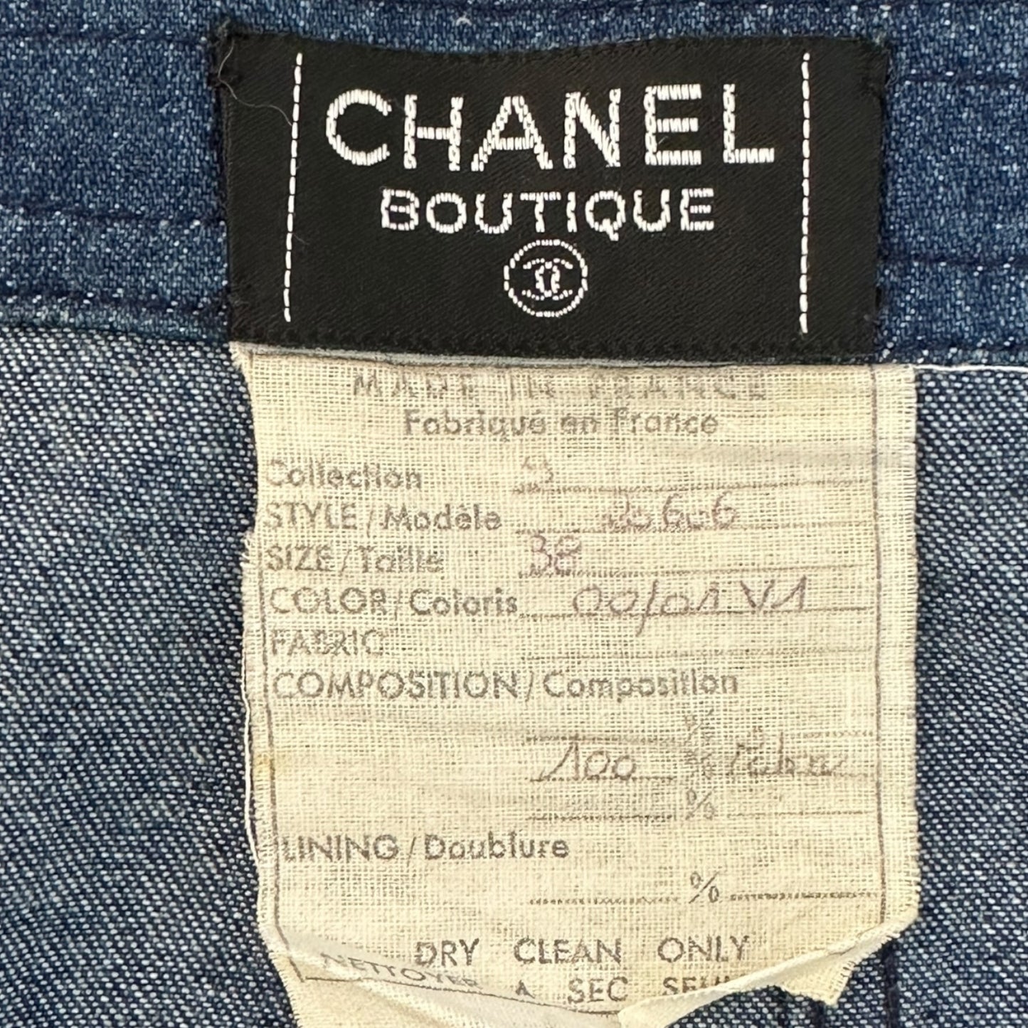‘80s Chanel Denim 3 Piece Set