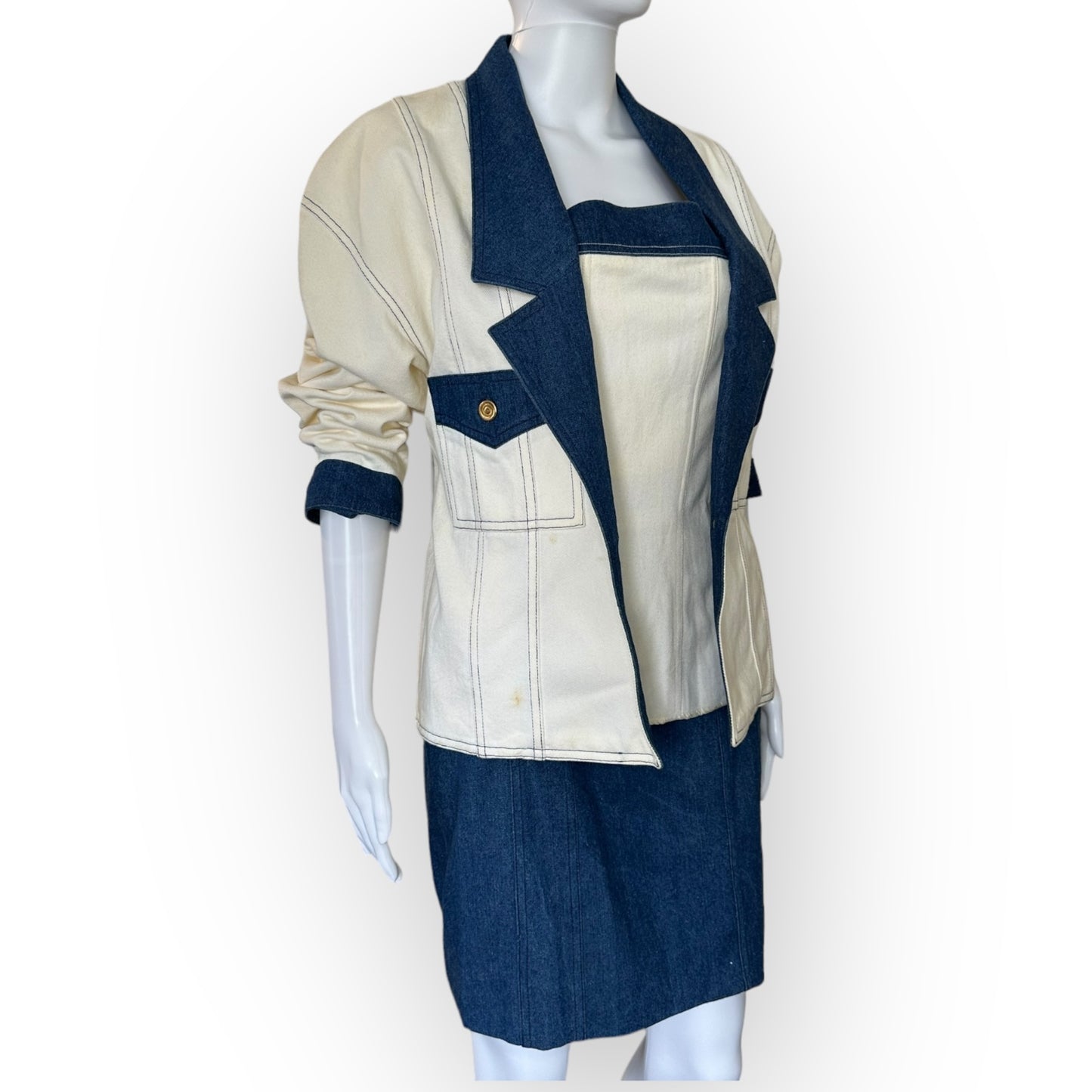 ‘80s Chanel Denim 3 Piece Set