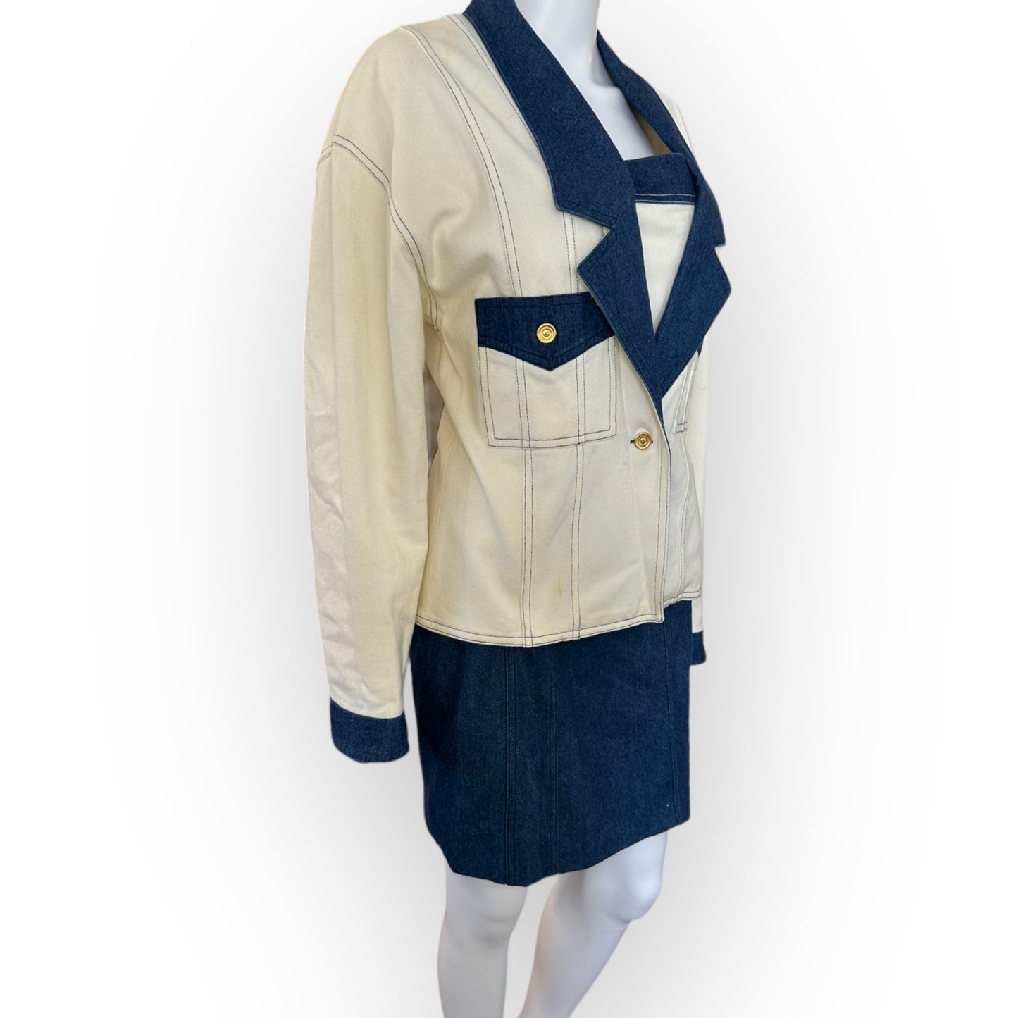 ‘80s Chanel Denim 3 Piece Set