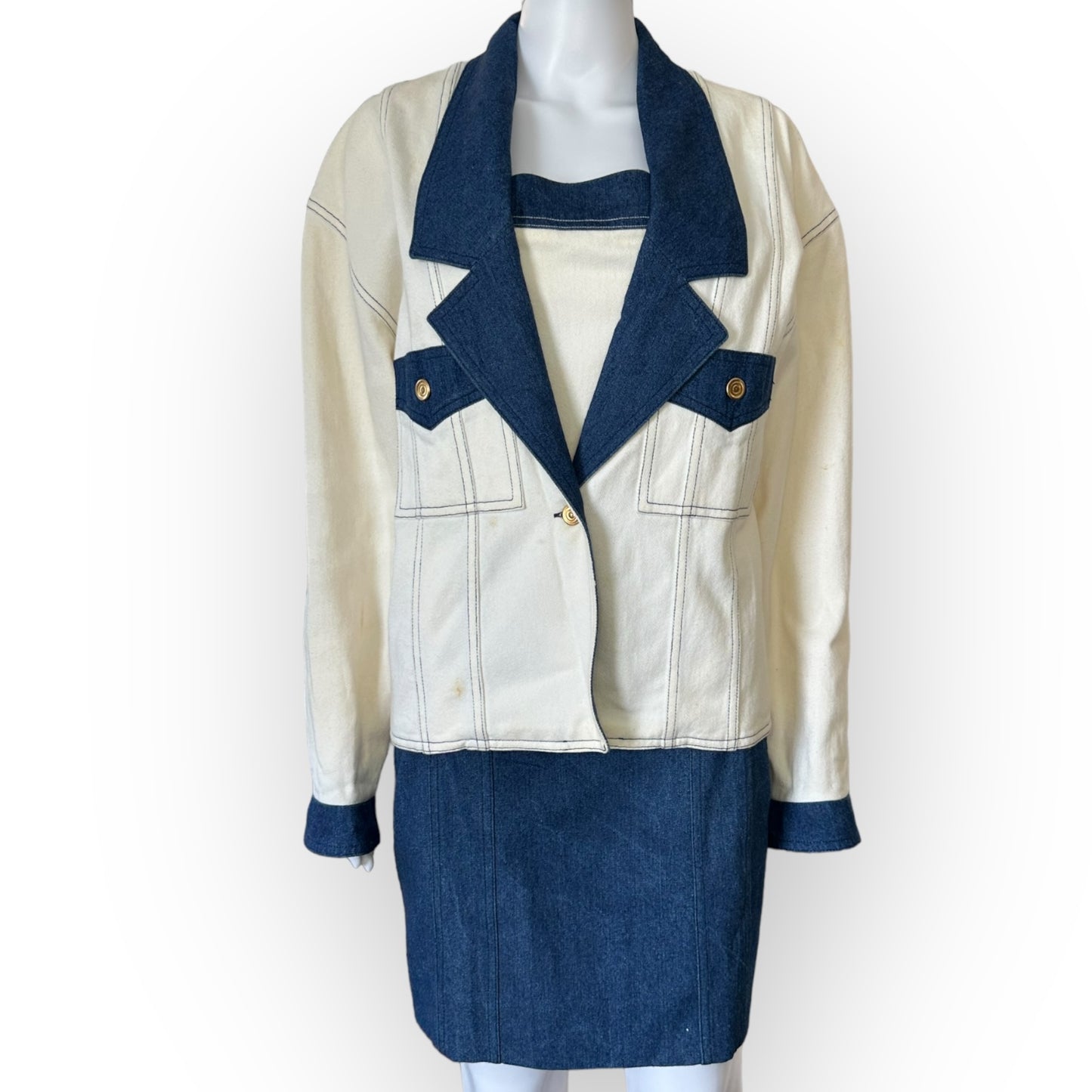 ‘80s Chanel Denim 3 Piece Set