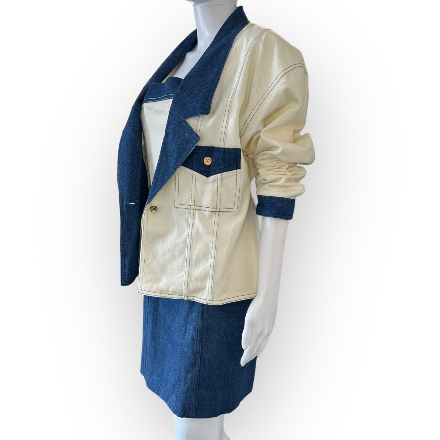 ‘80s Chanel Denim 3 Piece Set