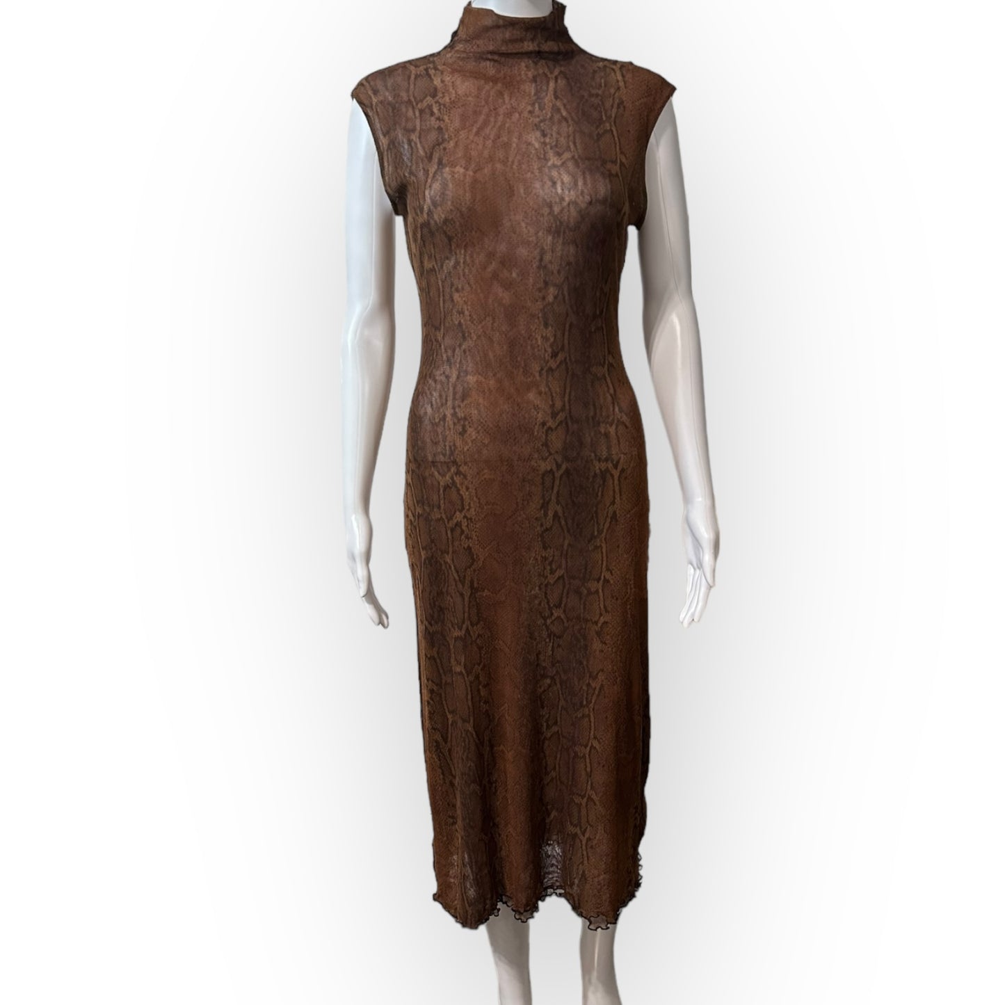 ‘90s Burmese Sheer Midi-Dress