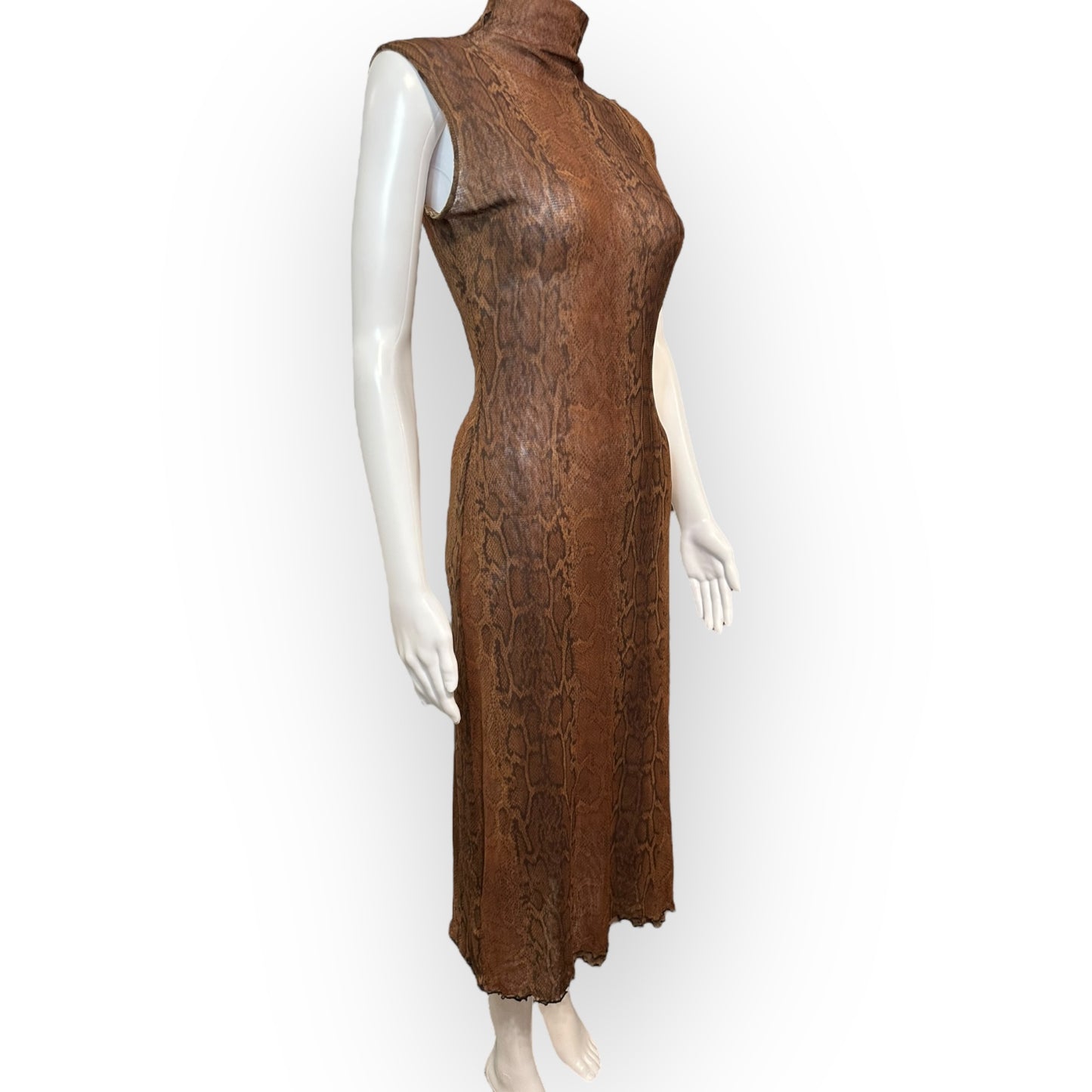 ‘90s Burmese Sheer Midi-Dress